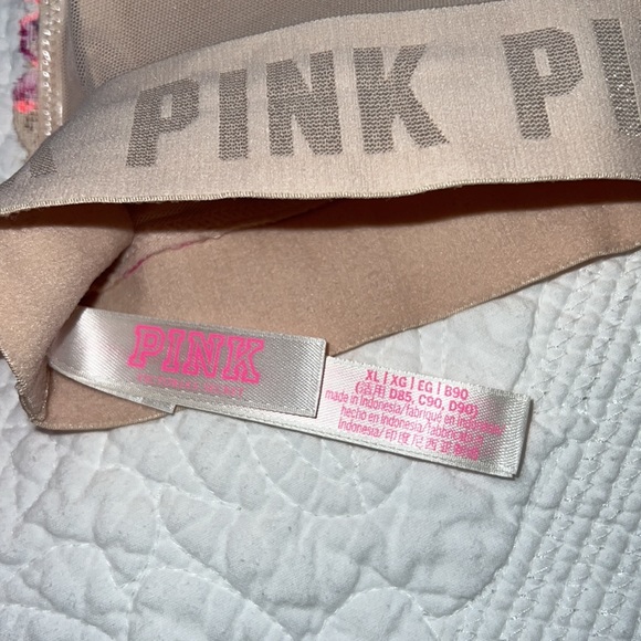 PINK Flower Print Lightly Lined Bra - Picture 5 of 7
